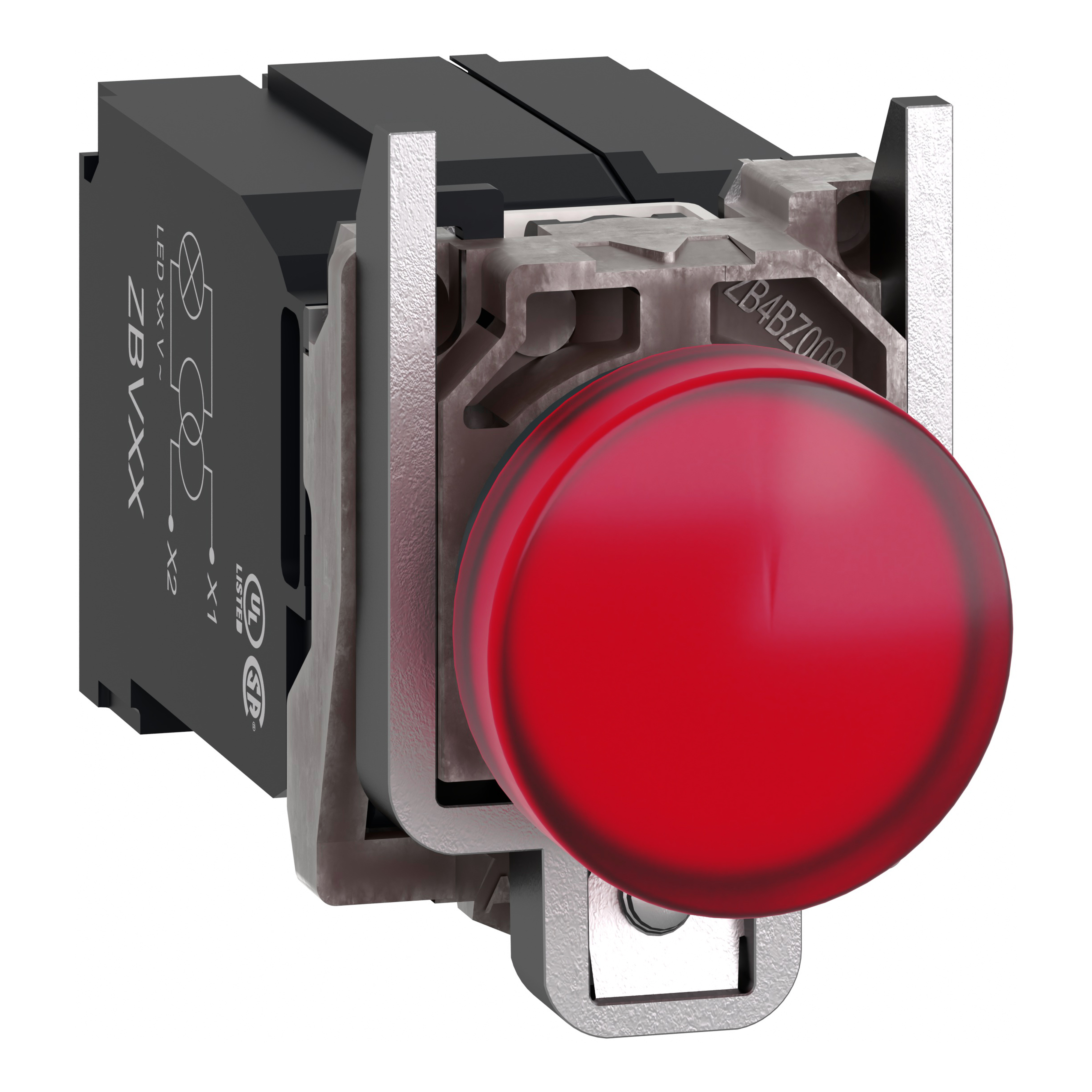 SCHNEIDER ELECTRIC - Lampada spia completa rossa Ø22 con LED universale 400 Vac