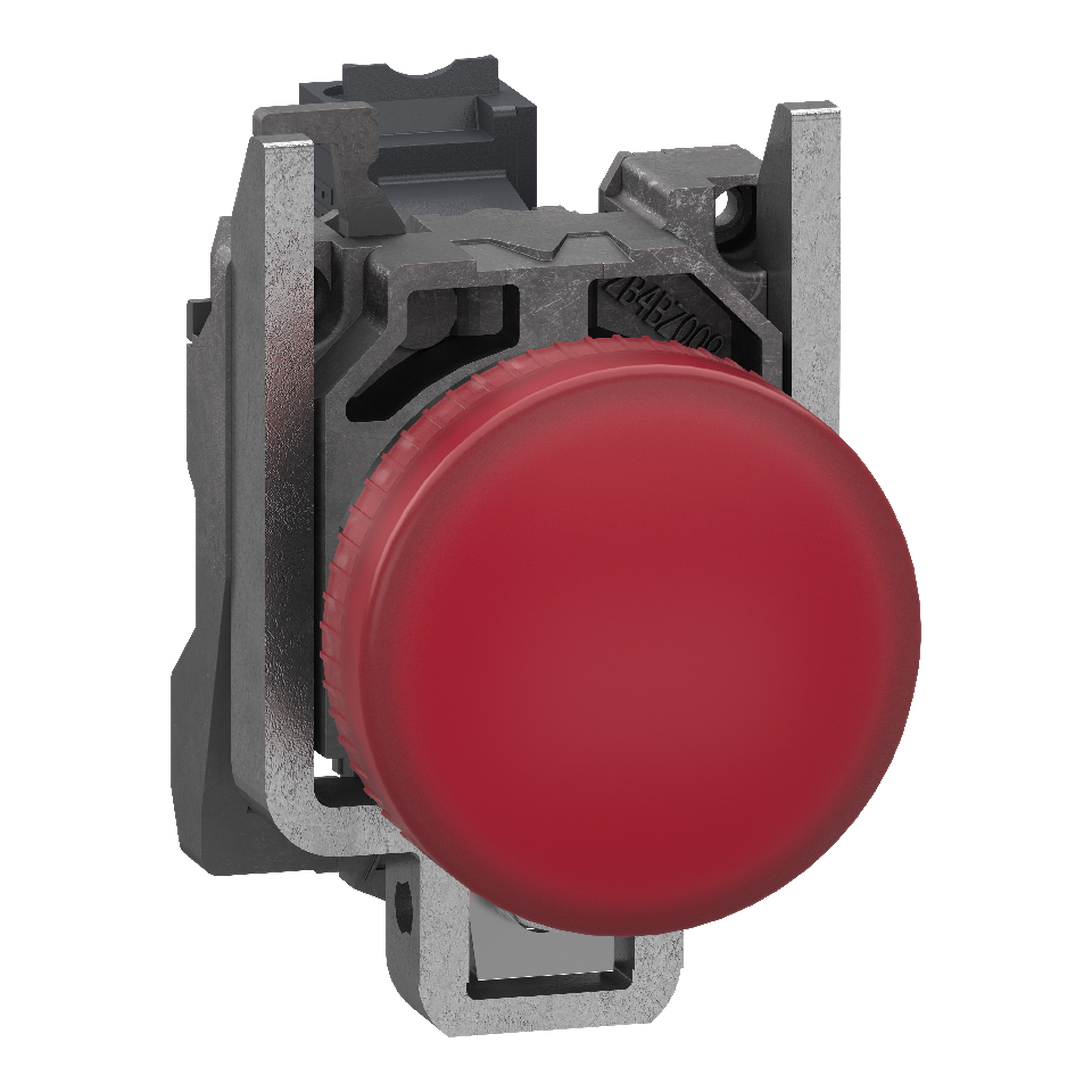 SCHNEIDER ELECTRIC - Lampada spia, Harmony XB4, metallo, rosso, 22 mm, LED universale, gemma liscia, 24 V AC DC, contatti Push-in XB4BVB45