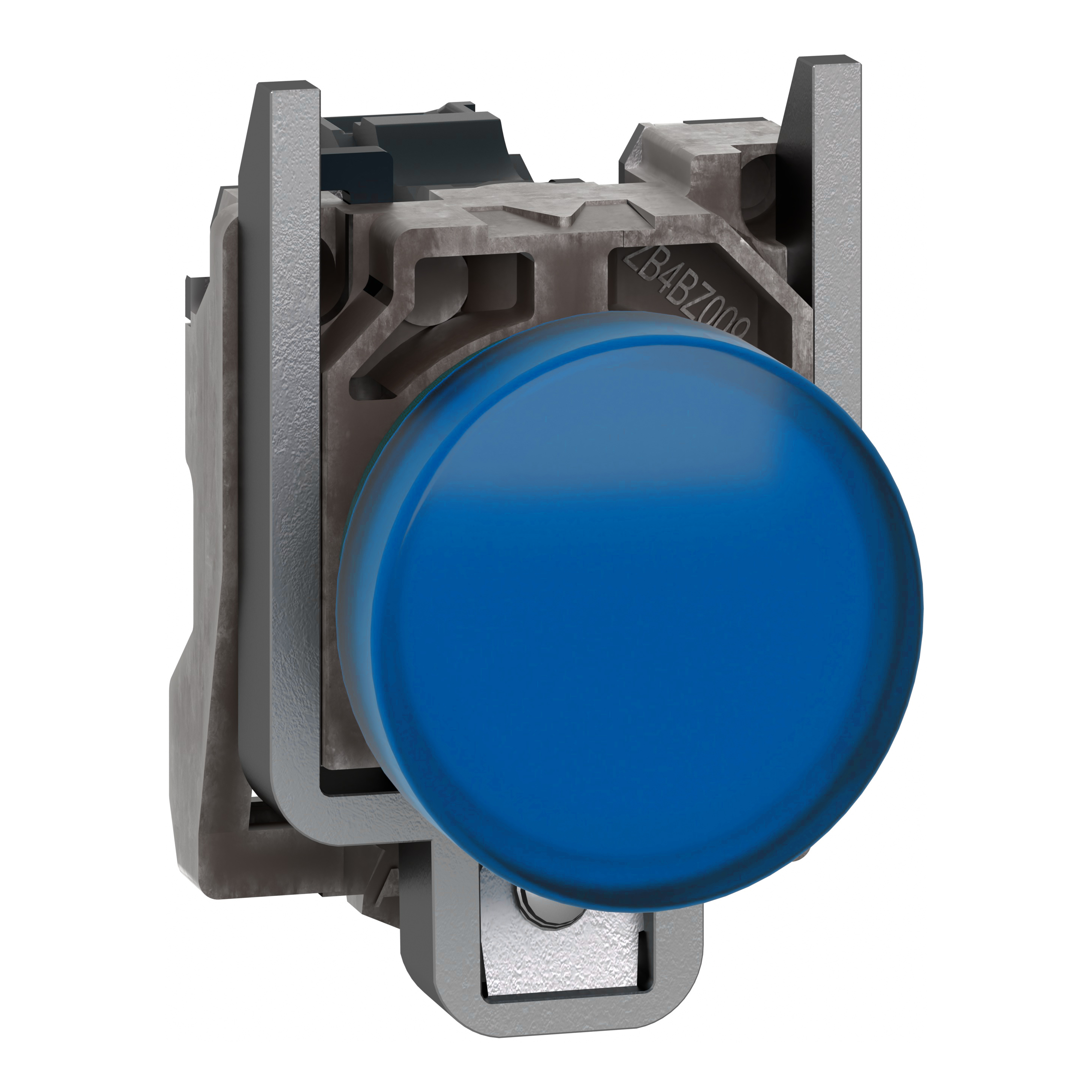 SCHNEIDER ELECTRIC - Harmony XB4, Lampada spia, metallo, blu, diam.22, con LED integrato ad alta protezione, 110…240VAC 300 VA a 230 VAC, 120 VA a 120 VAC