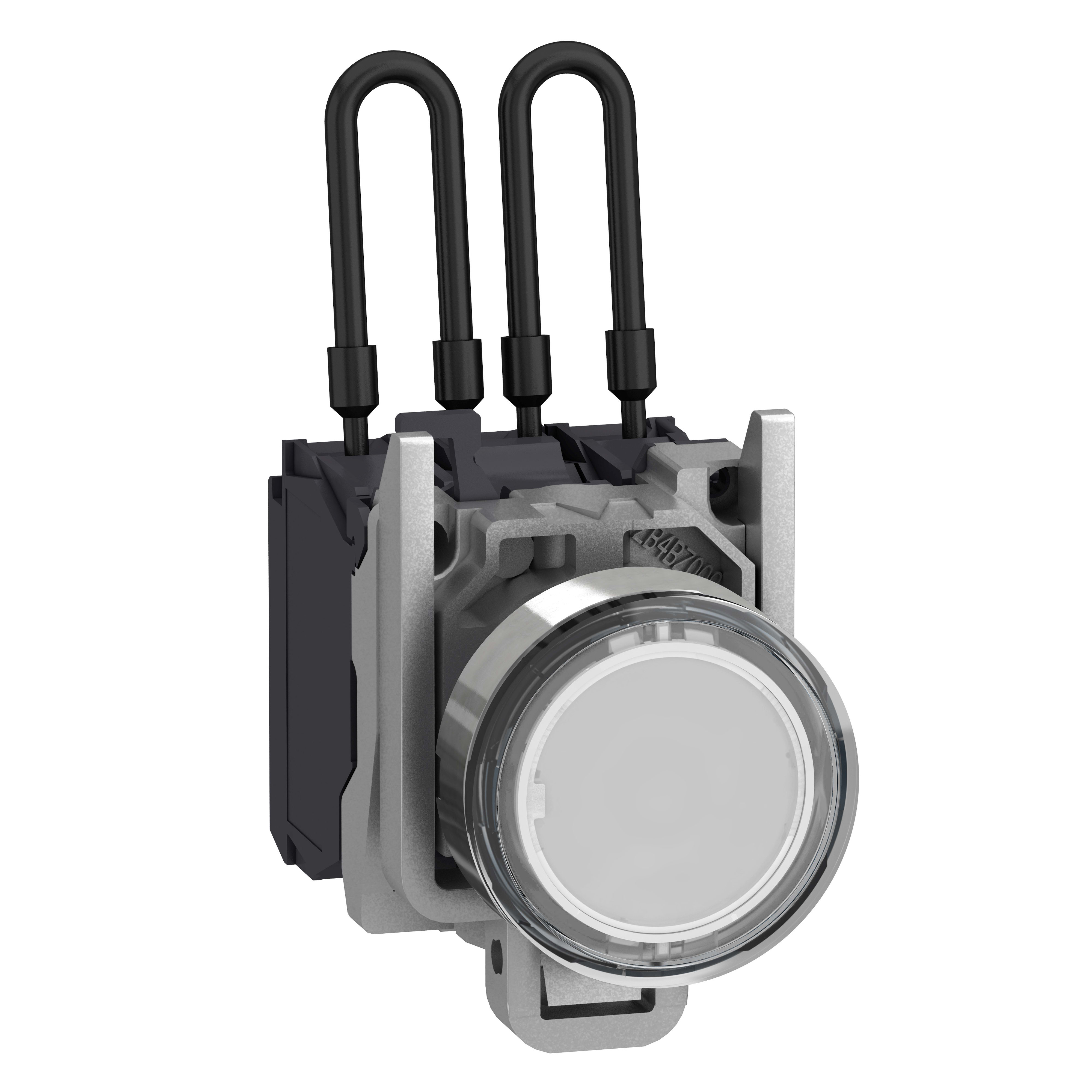 SCHNEIDER ELECTRIC - Pulsante di test lampada spia bianca 24V- Ø22