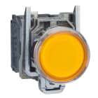 SCHNEIDER ELECTRIC - Pulsante luminoso giallo Ø22 - filoghiera ad impulso - 250V - 1NO+1NC XB4BW3565