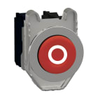 SCHNEIDER ELECTRIC - Pulsante rosso sporgente con marcatura O filopannello 1NC