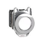 SCHNEIDER ELECTRIC - Pulsante luminoso bianco filopannello LED universale 24VAC/DC 1NO+1NC- Ø30