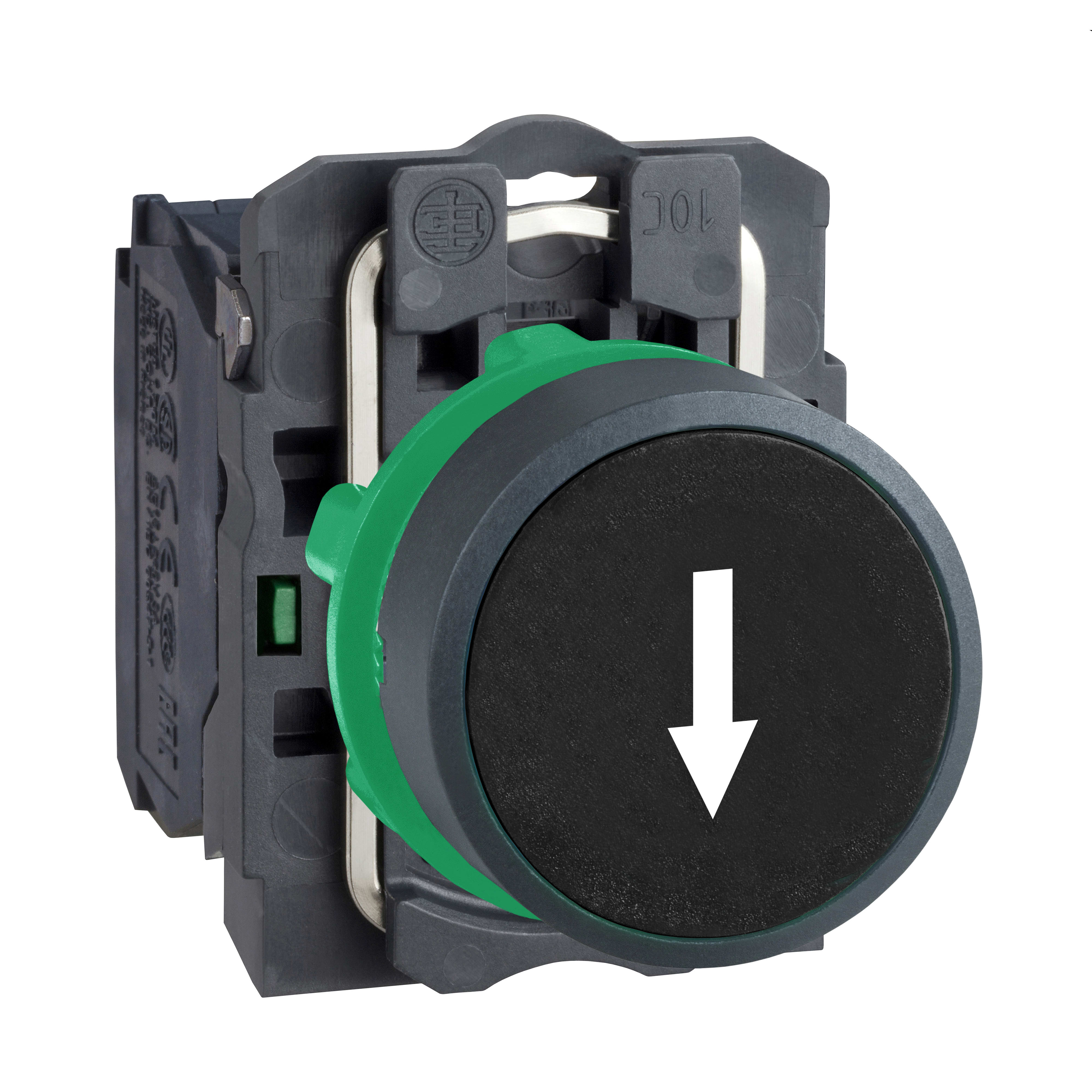 SCHNEIDER ELECTRIC - Pulsante nero Ø22 - filoghiera ad impulso - 1NO