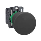 SCHNEIDER ELECTRIC - Pulsante nero Ø22 - testa a fungo Ø40