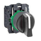 SCHNEIDER ELECTRIC - Selettore a leva Harmony XB5, 3 posizioni fisse 2 NO a vite ghiera grigia XB5AD33C0