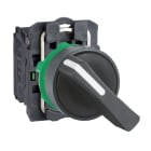 SCHNEIDER ELECTRIC - Selettore Ø22 - 2 posizioni - sblocco rotazione - leva LUNGA - nero - 1NO