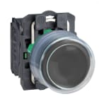 SCHNEIDER ELECTRIC - Pulsante nero Ø22 - ad impulso - 1NO XB5AP21