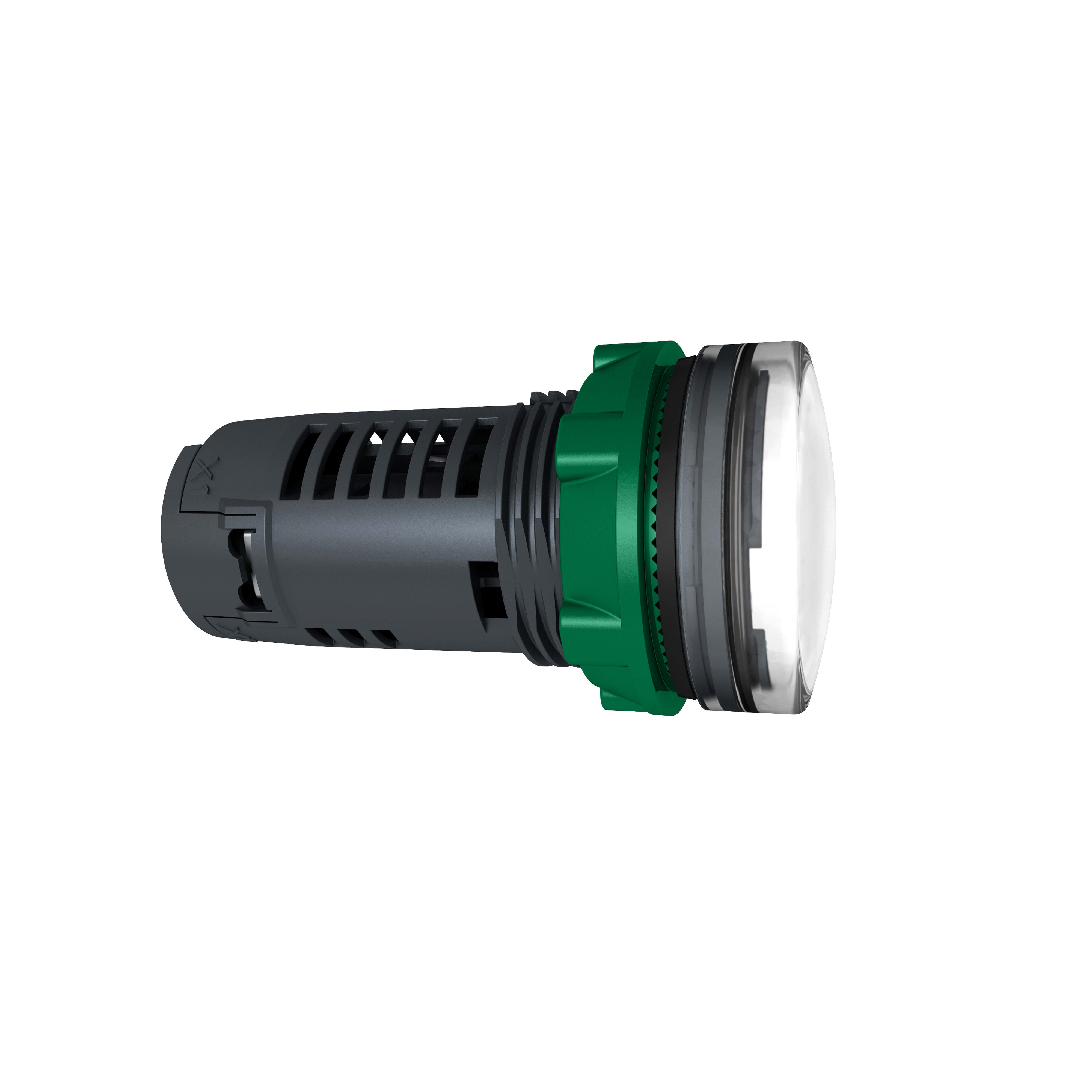 SCHNEIDER ELECTRIC - Lampada spia monoblocco bianca Ø22 con LED integrato 110-120 Vac