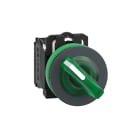 SCHNEIDER ELECTRIC - Selettore luminoso verde 2 pos.filopannello Ø30 24Vac/dc NO+NC- LED universale