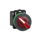 SCHNEIDER ELECTRIC - Selettore luminoso rosso 2 pos.filopannello Ø30 24Vac/dc NO+NC- LED universale