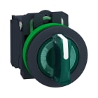 SCHNEIDER ELECTRIC - Selettore luminoso verde 3 posizionifilopannello Ø30 120VAC NO+NC- LED universale XB5FK133G5