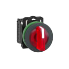 SCHNEIDER ELECTRIC - Selettore luminoso rosso 3 posizionifilopannello Ø30 24Vac/dc NO+NC- LED universale