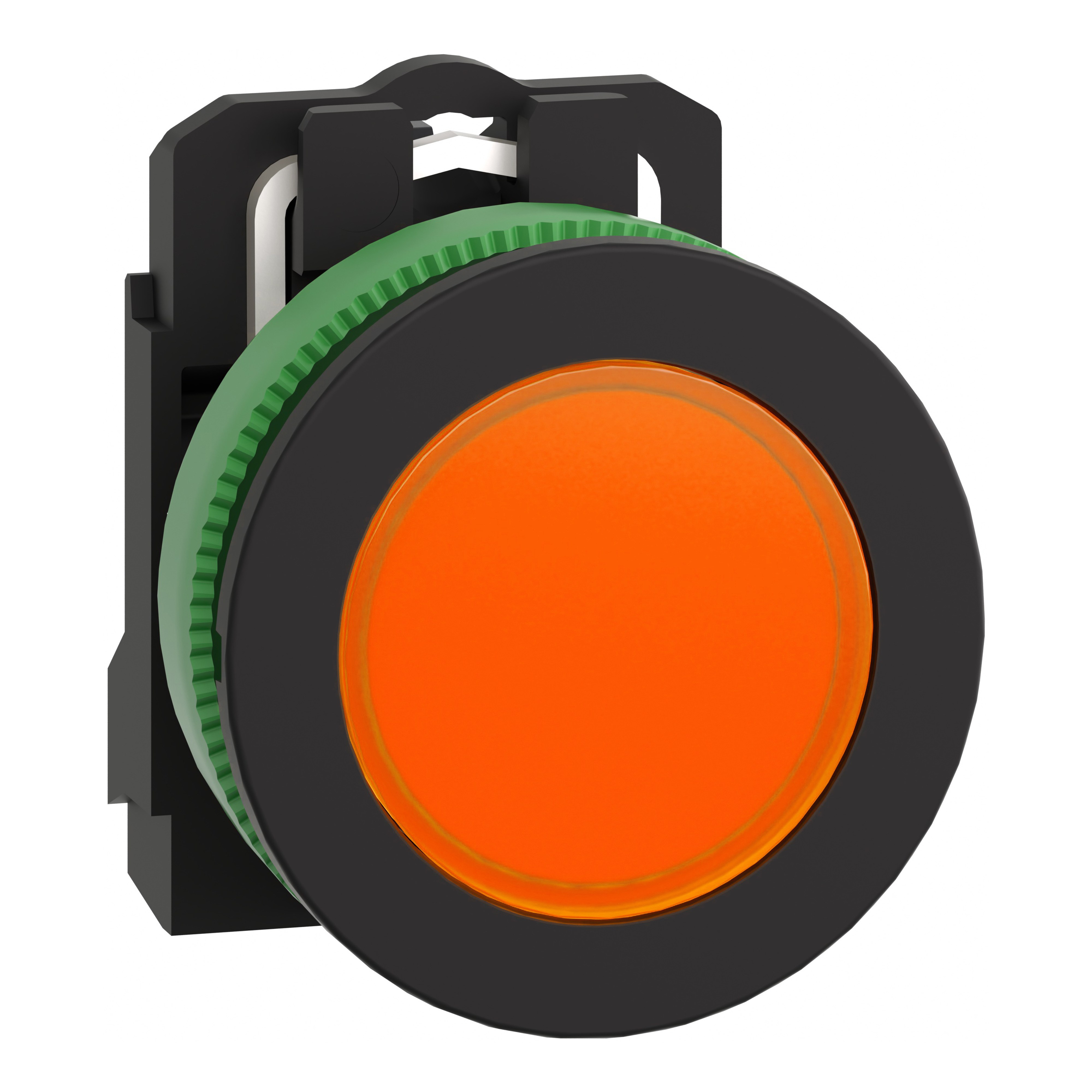 SCHNEIDER ELECTRIC - Harmony XB5, lampada spia arancione filopannello Ø30, 230Vac, in plastica, con LED universale XB5FVM5