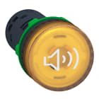 SCHNEIDER ELECTRIC - Segnalatore acustico-luminoso giallo 24Vac/dc continuo-intermittente