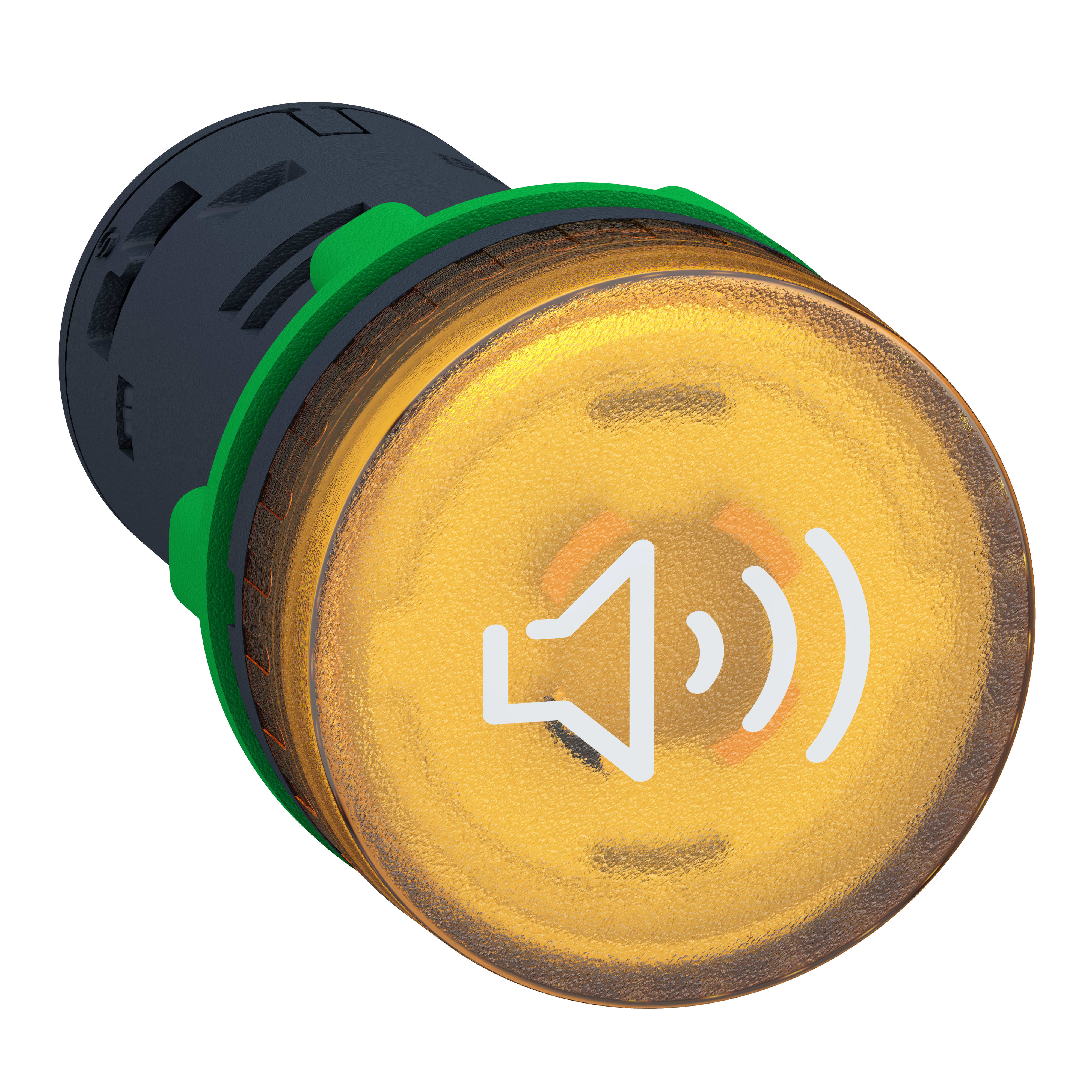 SCHNEIDER ELECTRIC - Segnalatore acustico-luminoso giallo 230 240 Vac continuo-intermittente