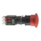 SCHNEIDER ELECTRIC - Pulante arresto emergenza Ø16 - sblocco rotazione - rosso - 1 NO + 2 NC