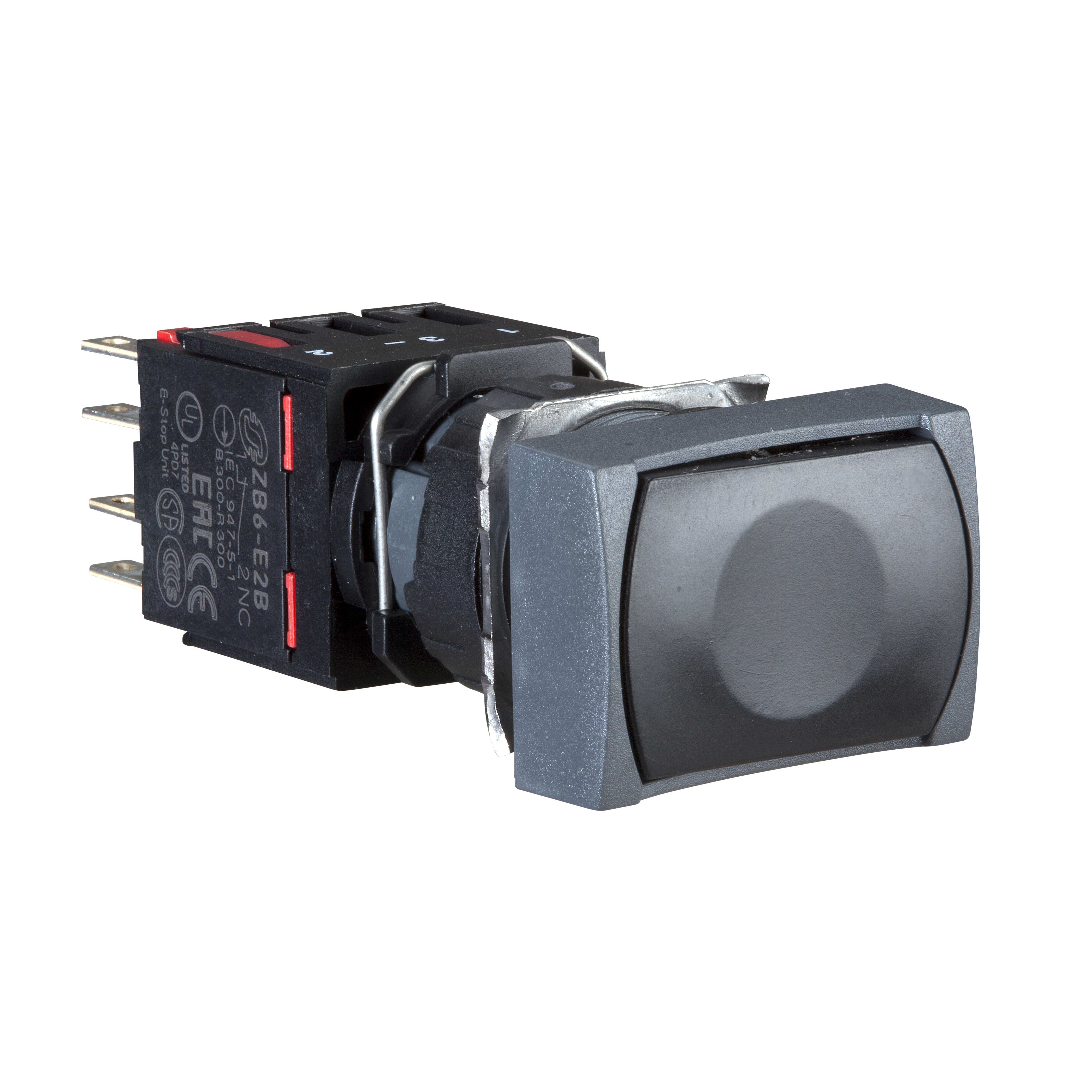 SCHNEIDER ELECTRIC - Pulsante nero Ø16 - filoghiera ad impulso - 1NC