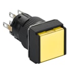 SCHNEIDER ELECTRIC - Pulsante luminoso giallo Ø16 - filoghiera ad impulso - 24V - 2NC/NO