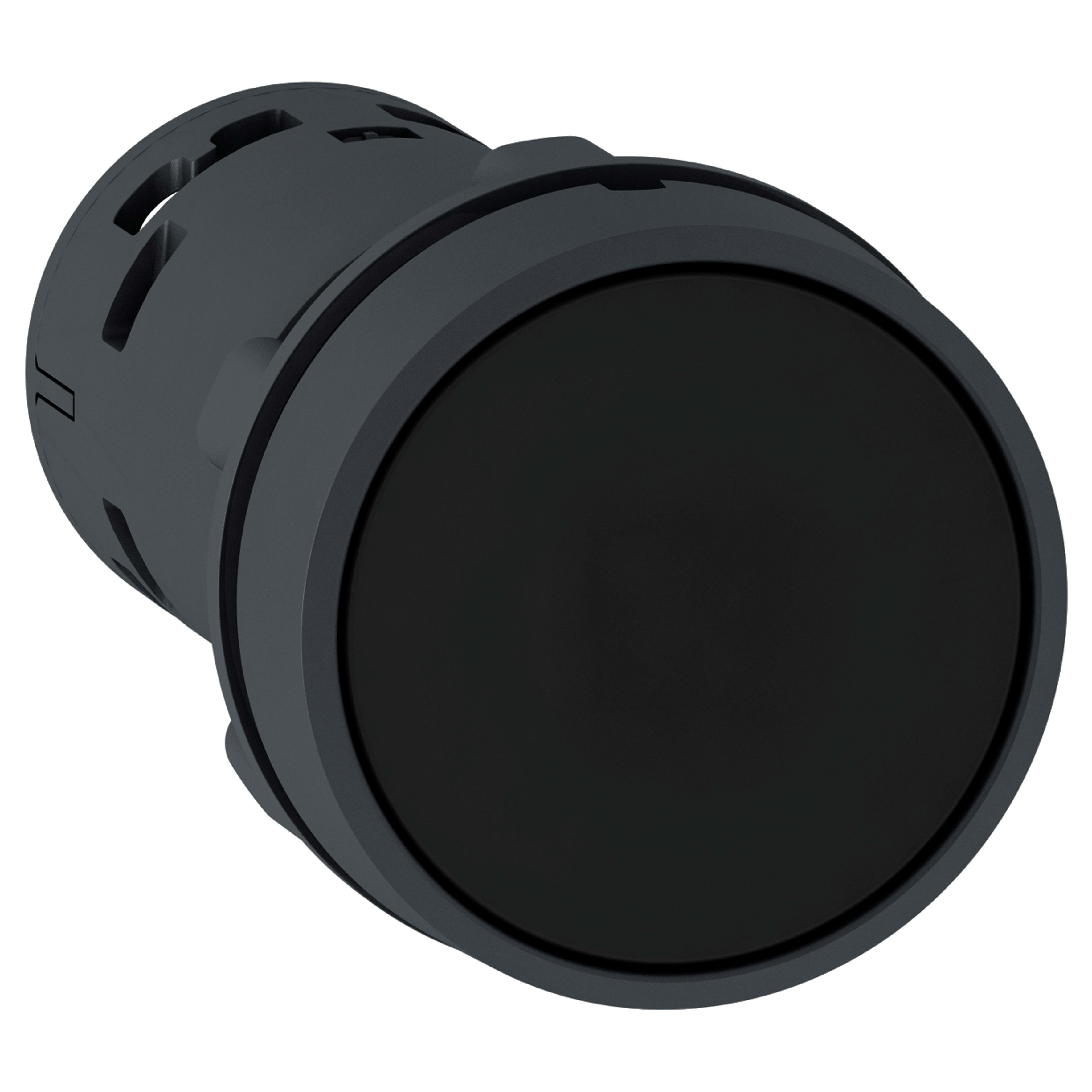 SCHNEIDER ELECTRIC - Pulsante filoghiera nero Ø22 - ad aggancio - 1 NO + 1 NC