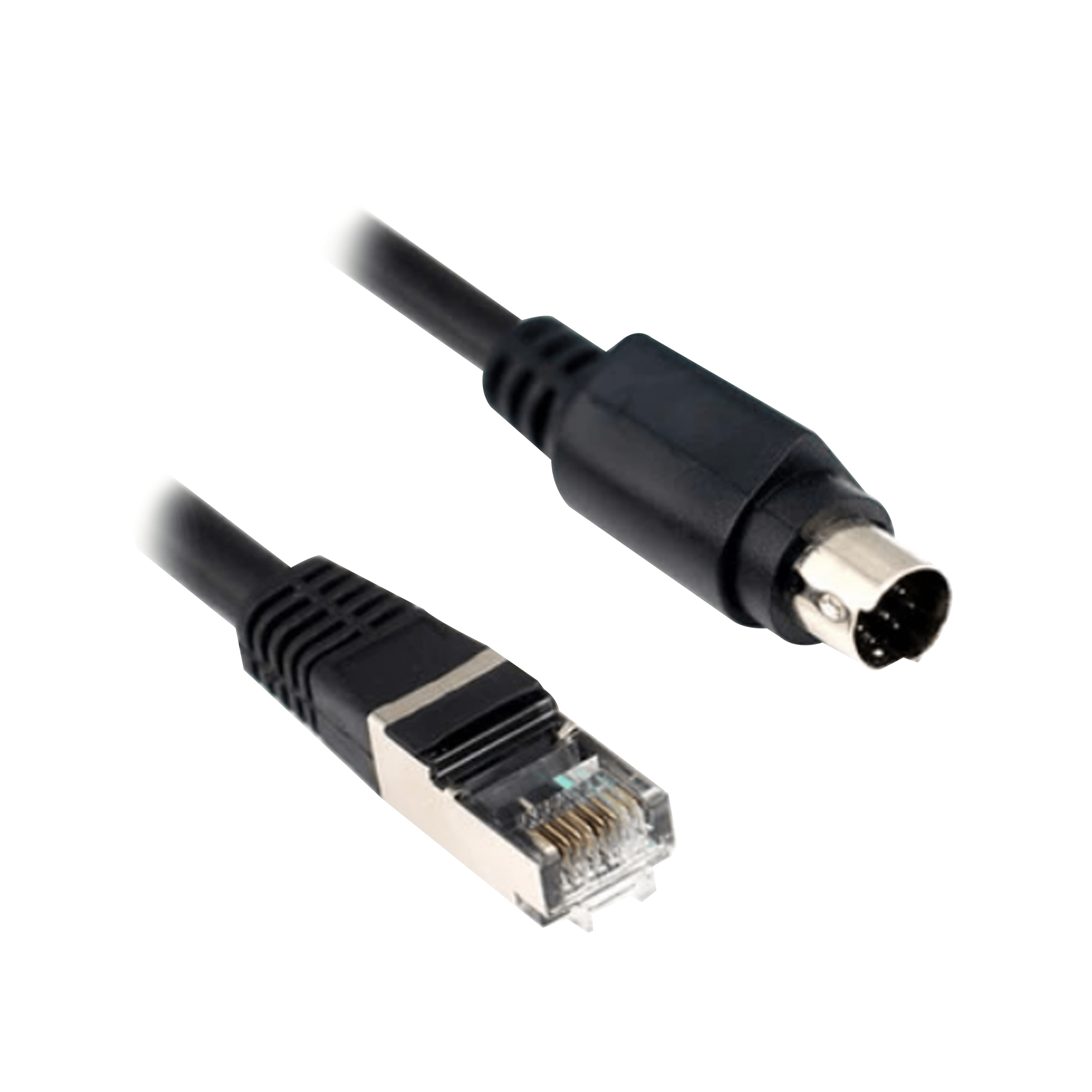 SCHNEIDER ELECTRIC - Collegamento seriale Uni-Telway/Modbus - L = 10 m - 1 femmina mini DIN + 1 RJ45