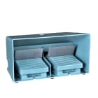 SCHNEIDER ELECTRIC - Interruttore a pedale doppio XPE-M c/protezione metallo blu - 4NC+4NO