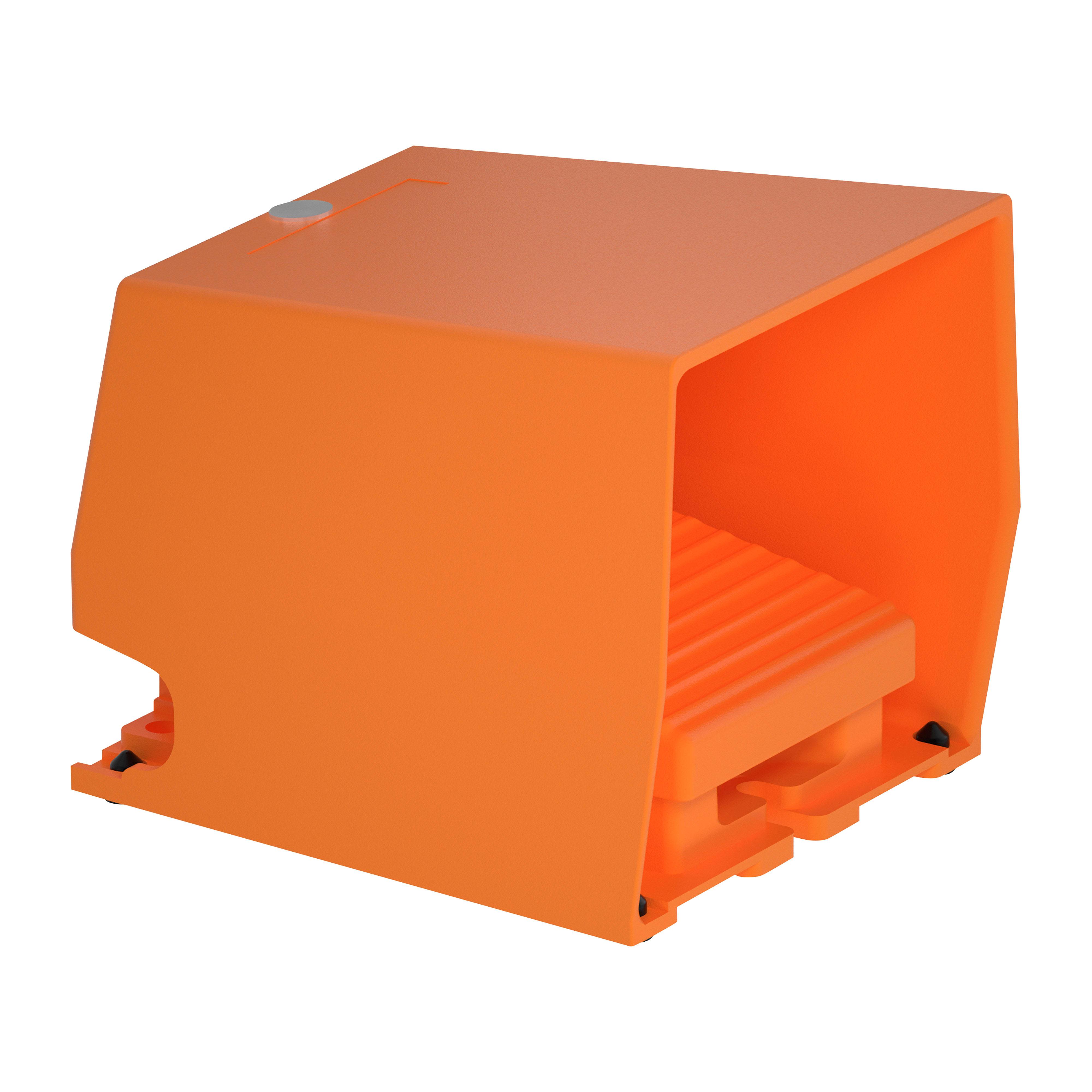 SCHNEIDER ELECTRIC - Interruttore a pedale singolo XPE-R c/protezione metallo arancio - 1NC+1NO XPER310