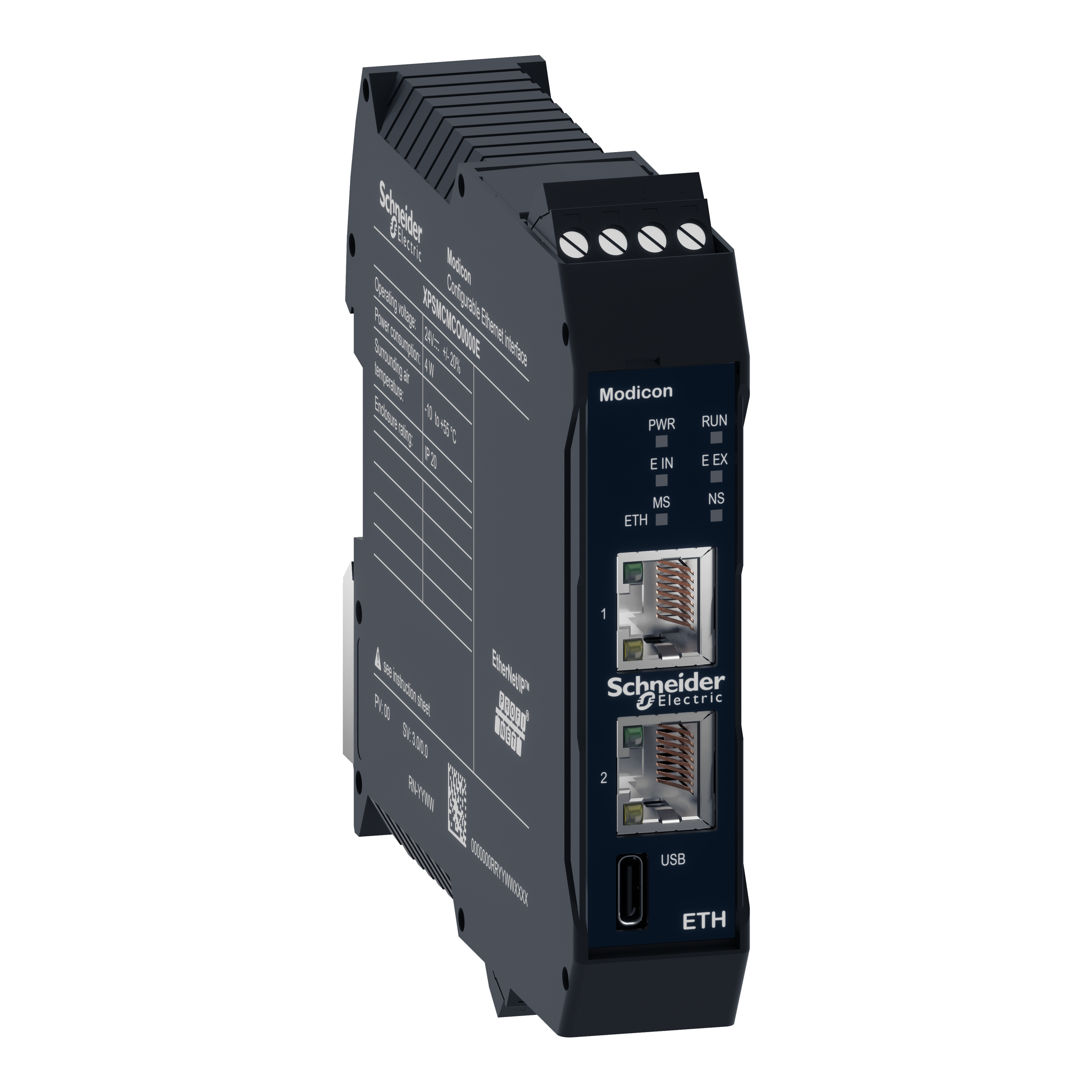 SCHNEIDER ELECTRIC - Modulo di espansione, Modicon MCM, diagnostica Ethernet/IP, vite XPSMCMCO0000E