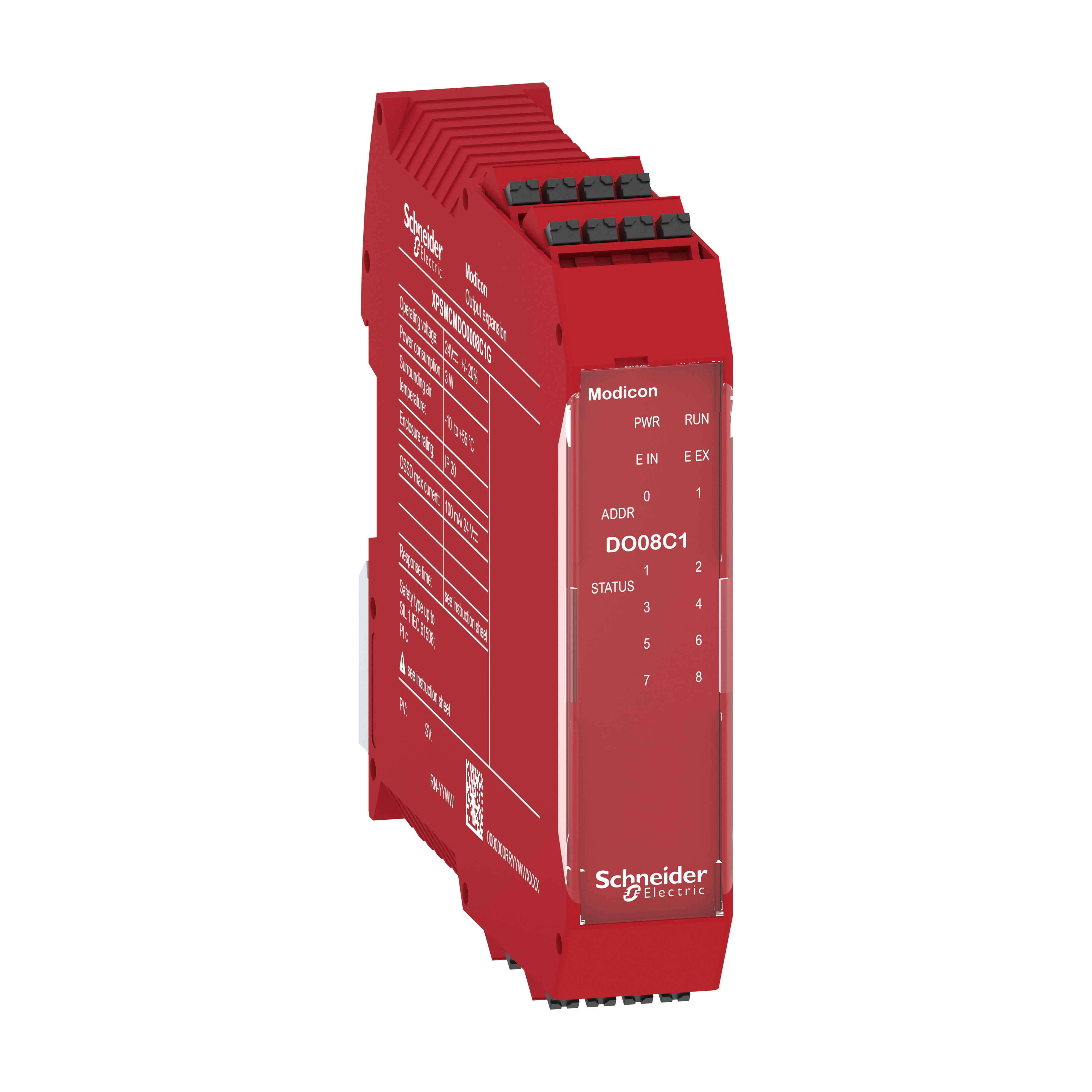 SCHNEIDER ELECTRIC - Modulo espansione di sicurezza, Modicon XPSMCM, 8 uscite digitali - SIL1, morsetti a molla