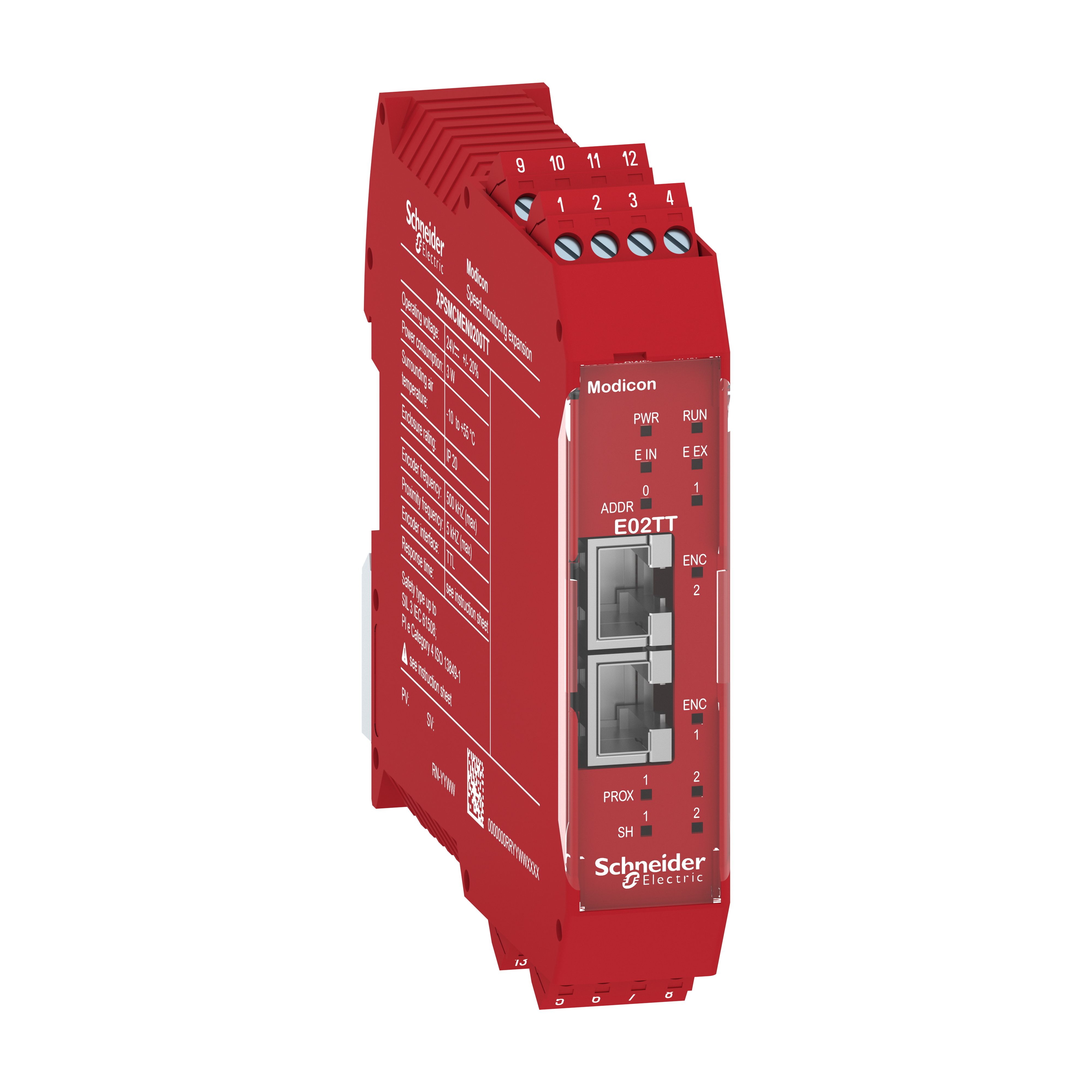 SCHNEIDER ELECTRIC - Modulo espansione di sicurezza, Modicon XPSMCM, 2 ingressi encoder TTL, morsetti a vite