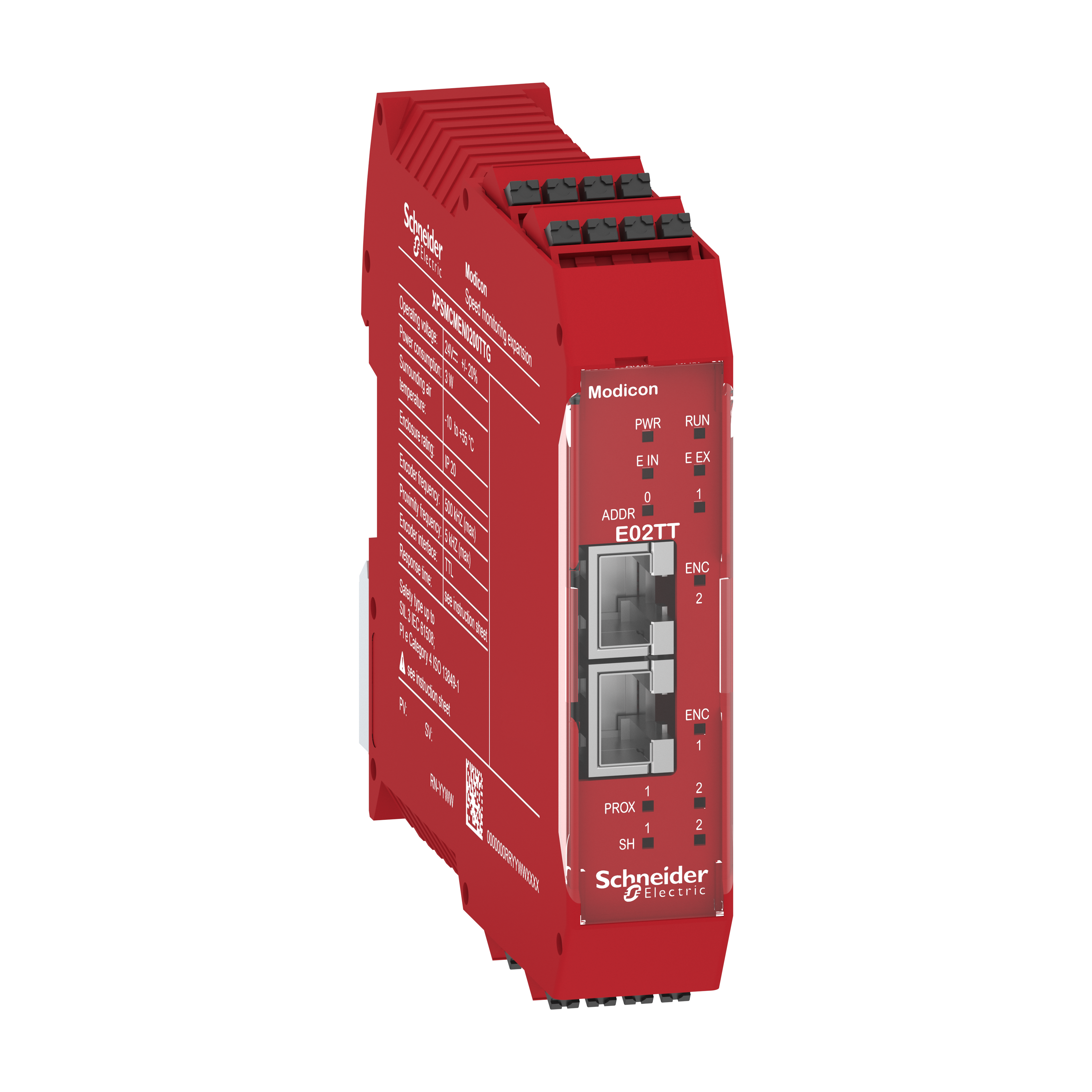 SCHNEIDER ELECTRIC - Modulo espansione di sicurezza, Modicon XPSMCM, 2 ingressi encoder TTL, morsetti a molla