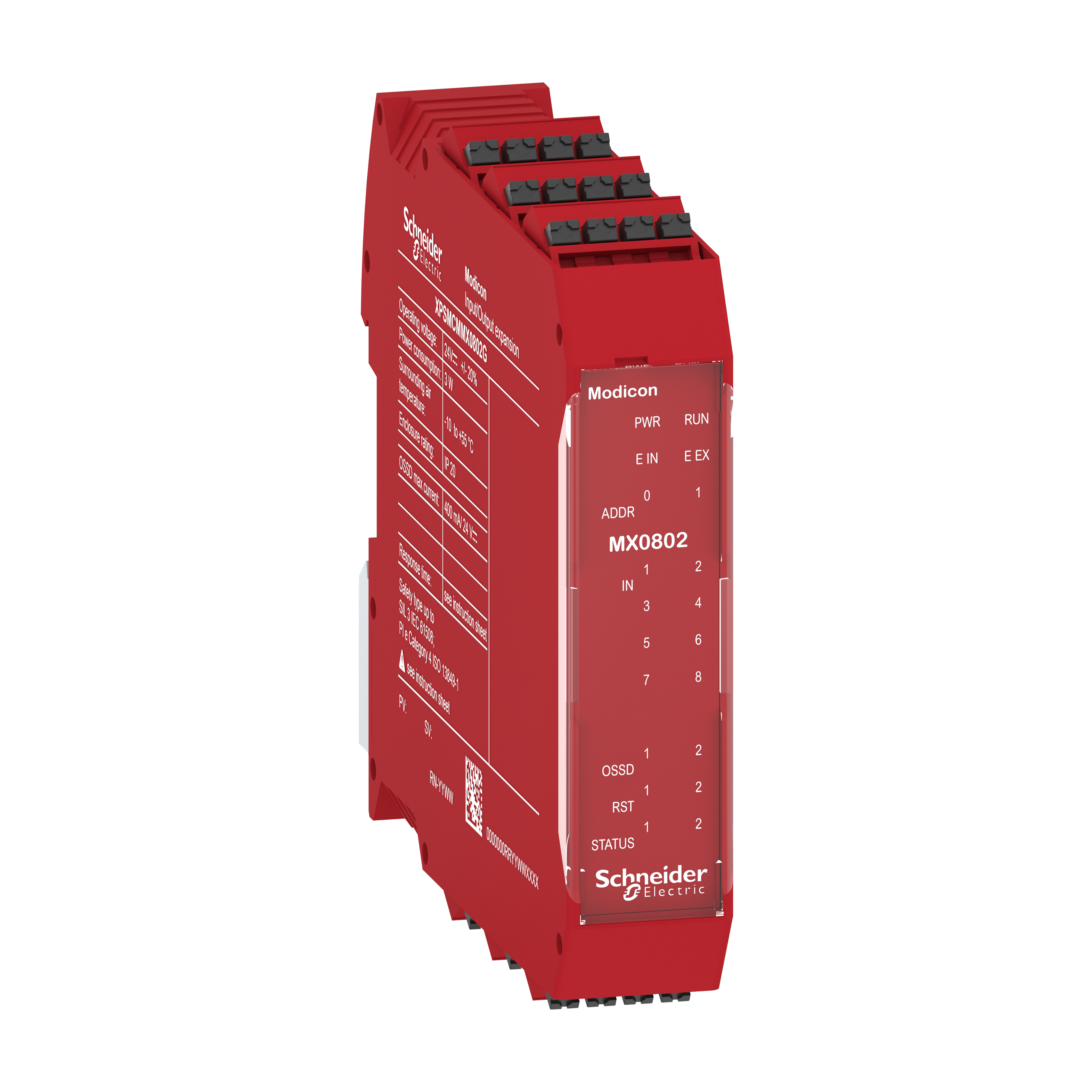 SCHNEIDER ELECTRIC - Modulo espansione di sicurezza, Modicon XPSMCM, 8 ingressi + 2 uscite digitali a doppio canale SIL3, morsetti a molla