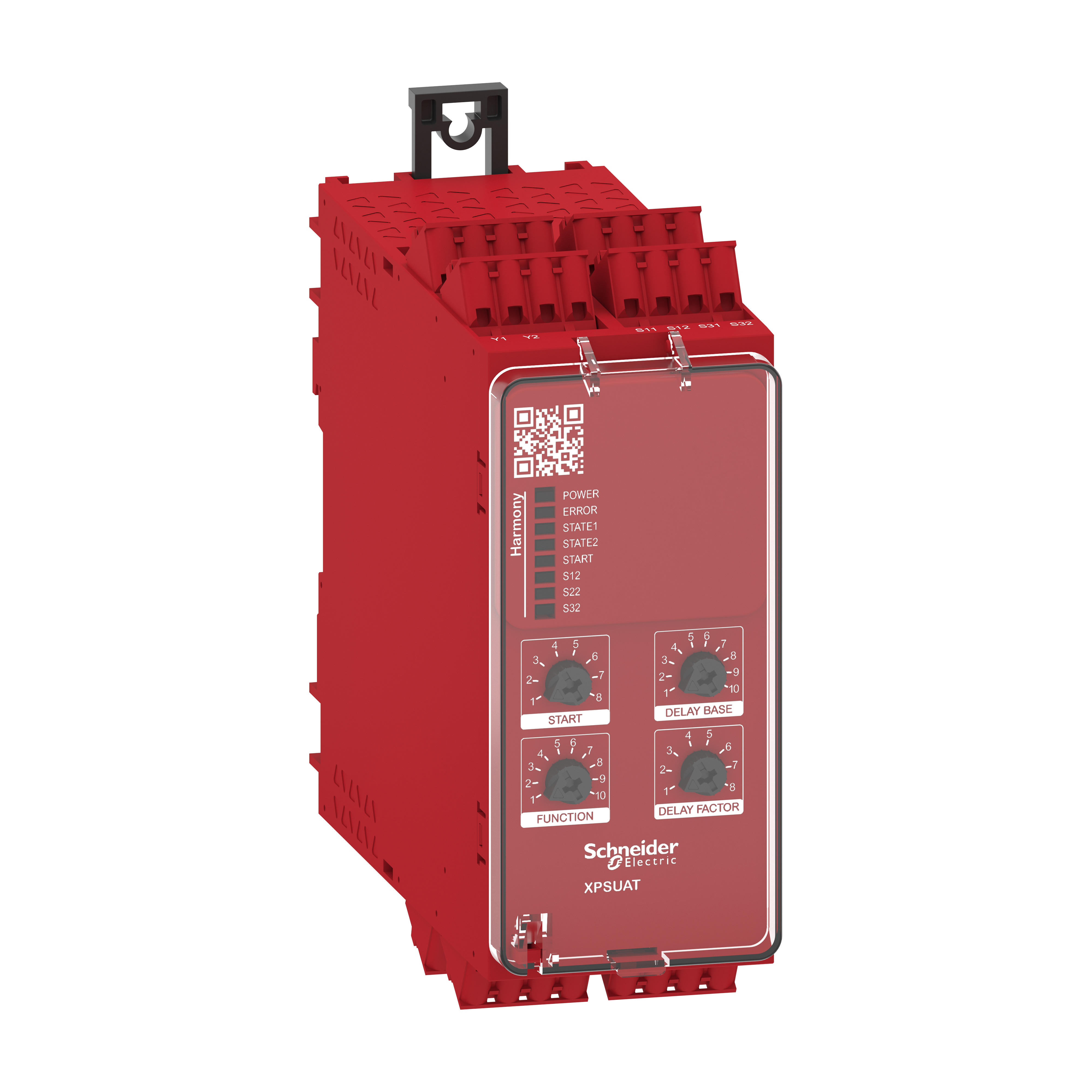 SCHNEIDER ELECTRIC - Modulo di sicurezza multifunzione 2 ingressi, Harmony XPSU, 3NO + 3NO temp. + uscita diagnostica smart - 24 V, morsetti a molla XPSUAT13A3AC