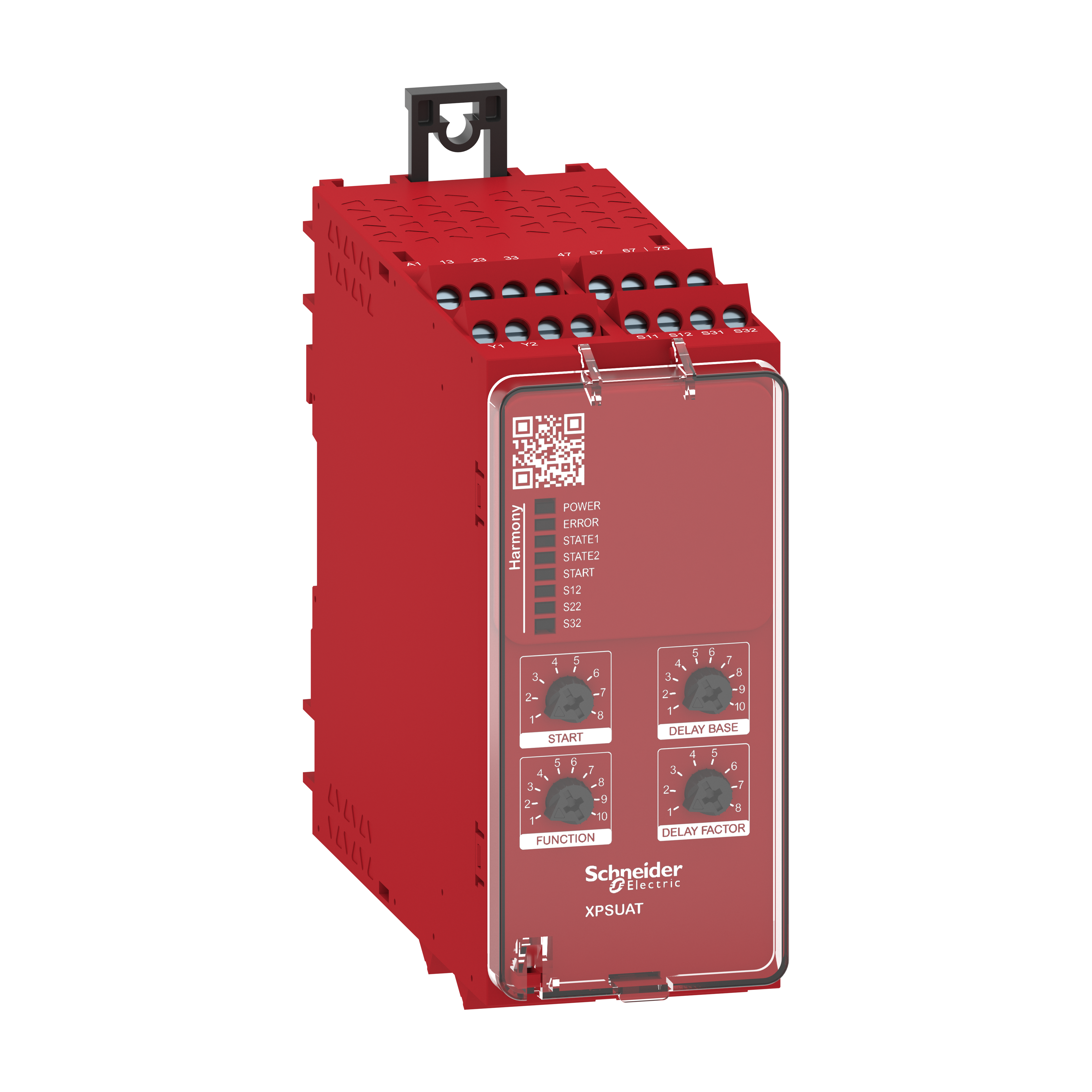 SCHNEIDER ELECTRIC - Modulo di sicurezza multifunzione 2 ingressi, Harmony XPSU, 3NO + 3NO temp. + uscita diagnostica smart - 24 V, morsetti a vite
