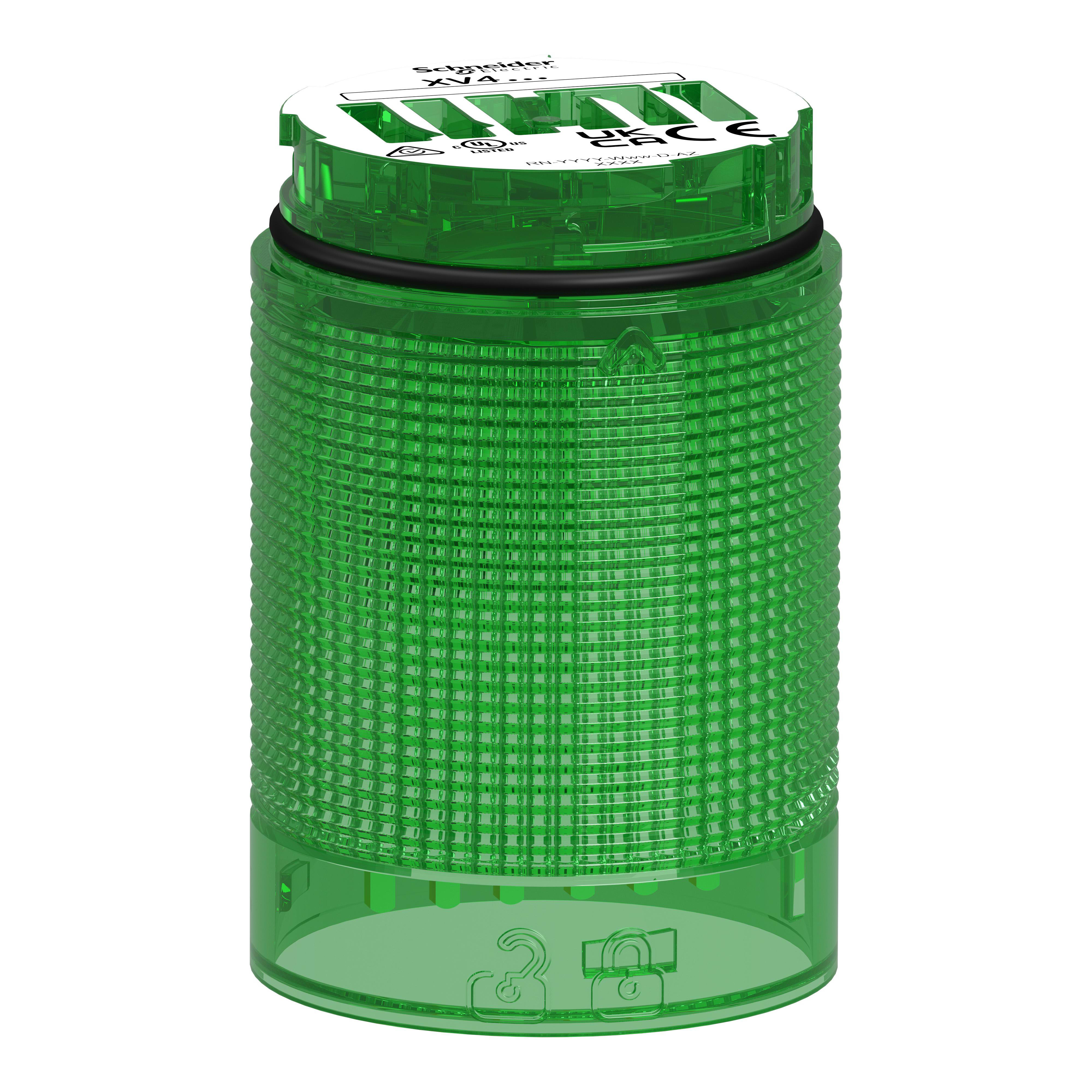 SCHNEIDER ELECTRIC - Elemento luminoso, Harmony XV4, colonna luminosa modulare Ø40mm, verde, fissa
