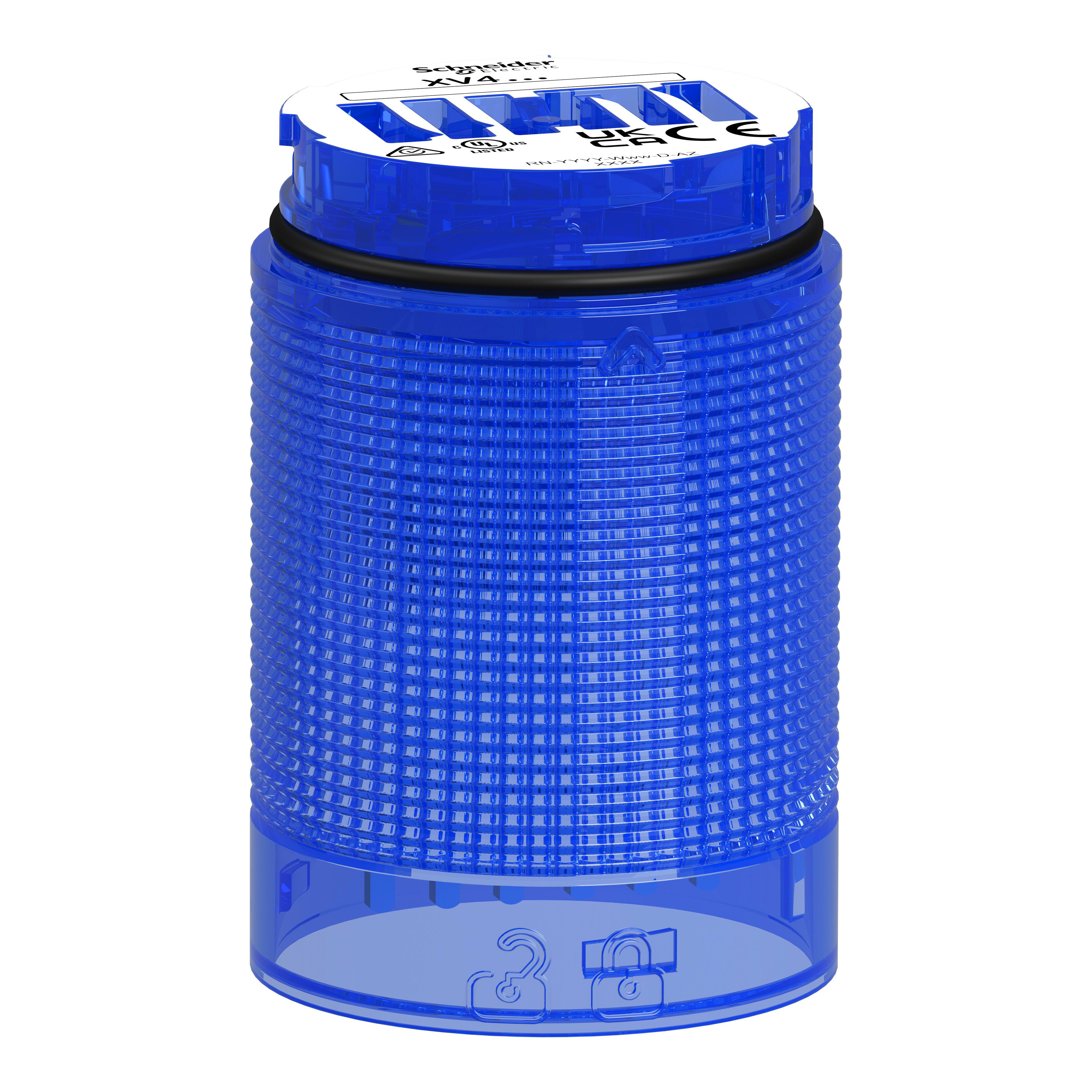 SCHNEIDER ELECTRIC - Elemento luminoso, Harmony XV4, colonna luminosa modulare Ø40mm, blu, fissa XV4C26