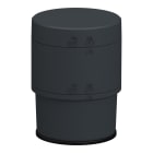 SCHNEIDER ELECTRIC - Base Module, Harmony XV6, Ø60mm Modular Tower Light, 24V AC/DC base with Direct/Tube Mount Adapter, Cover Included, Dark Grey Body Color