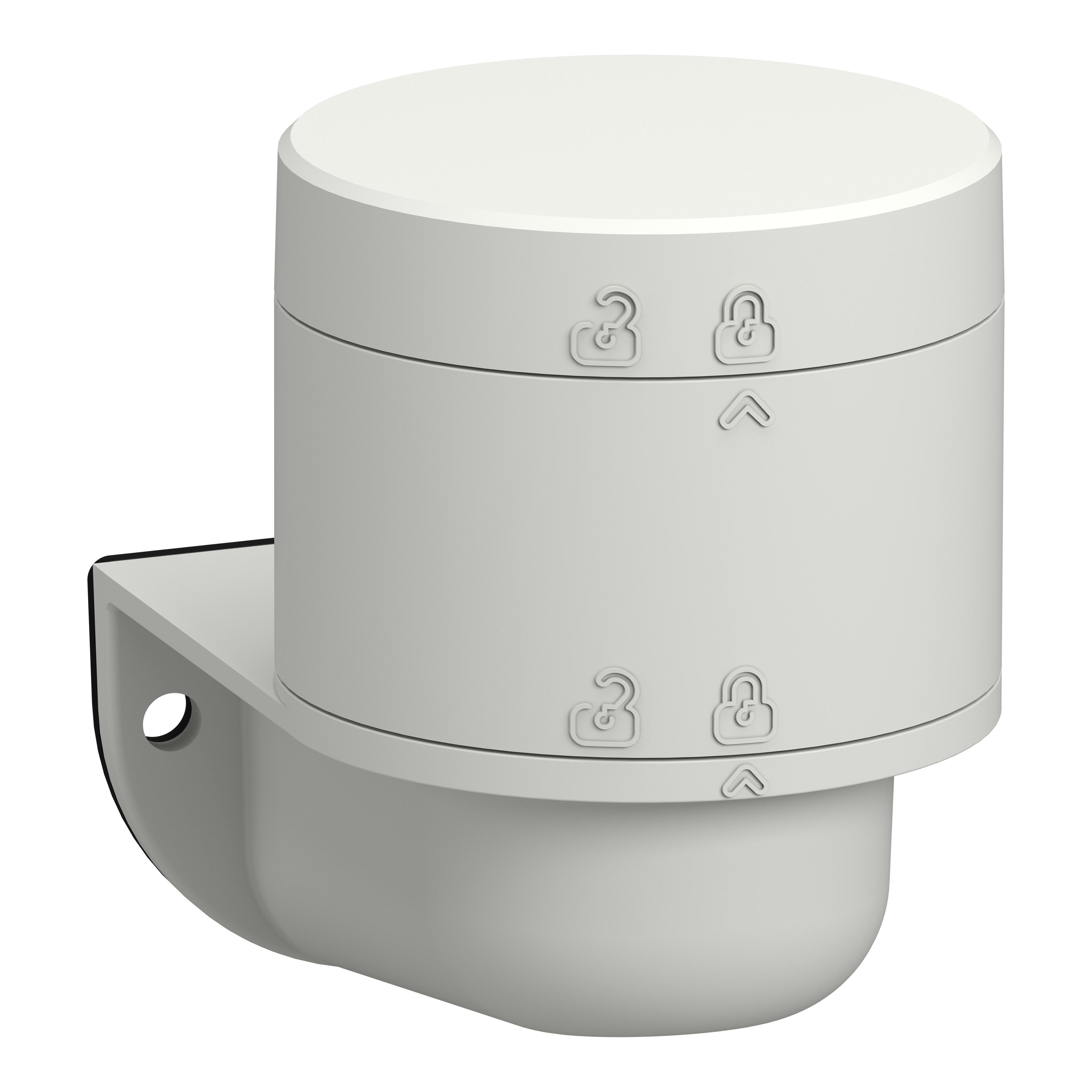 SCHNEIDER ELECTRIC - Elemento base, Harmony XV6, colonna luminosa modulare Ø60mm, base 24V AC/DC con adattatore per montaggio a parete, con coperchio, corpo colore bianco XV6C21BLW