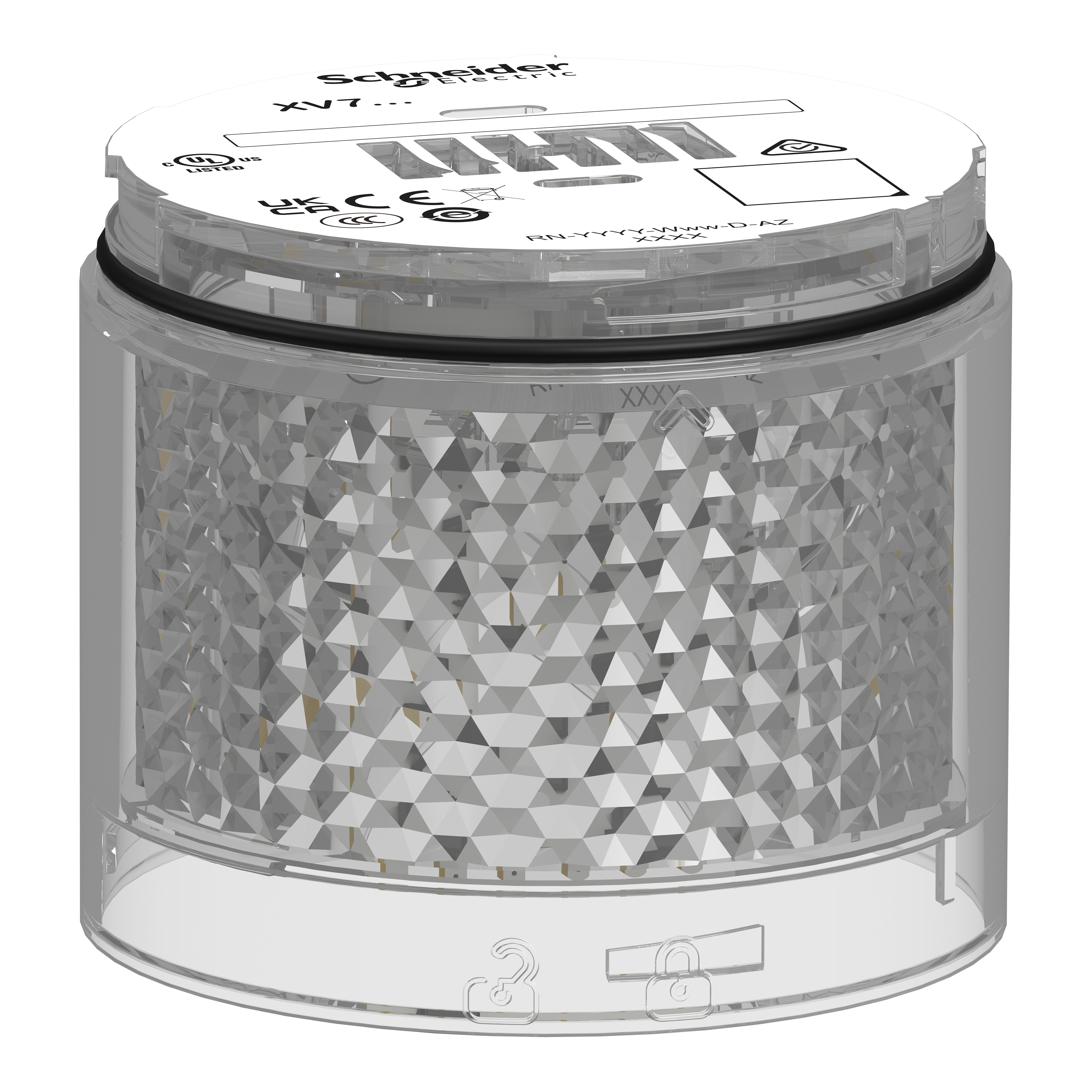 SCHNEIDER ELECTRIC - Elemento luminoso, Harmony XVB7, bianco, Ø70mm, lampeggiante