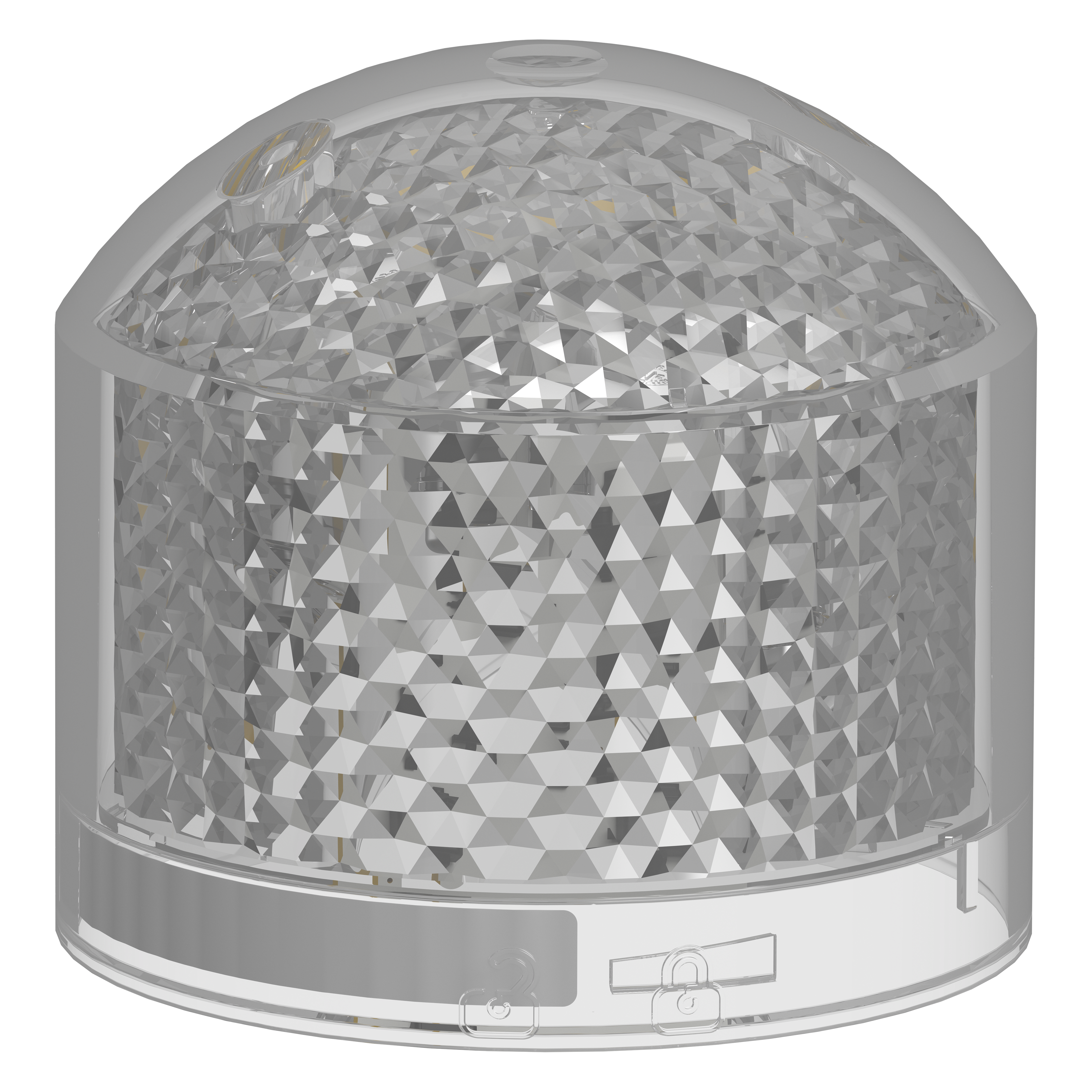 SCHNEIDER ELECTRIC - Elemento singolo, Harmony XVB7, bianco, Ø70mm, luce fissa