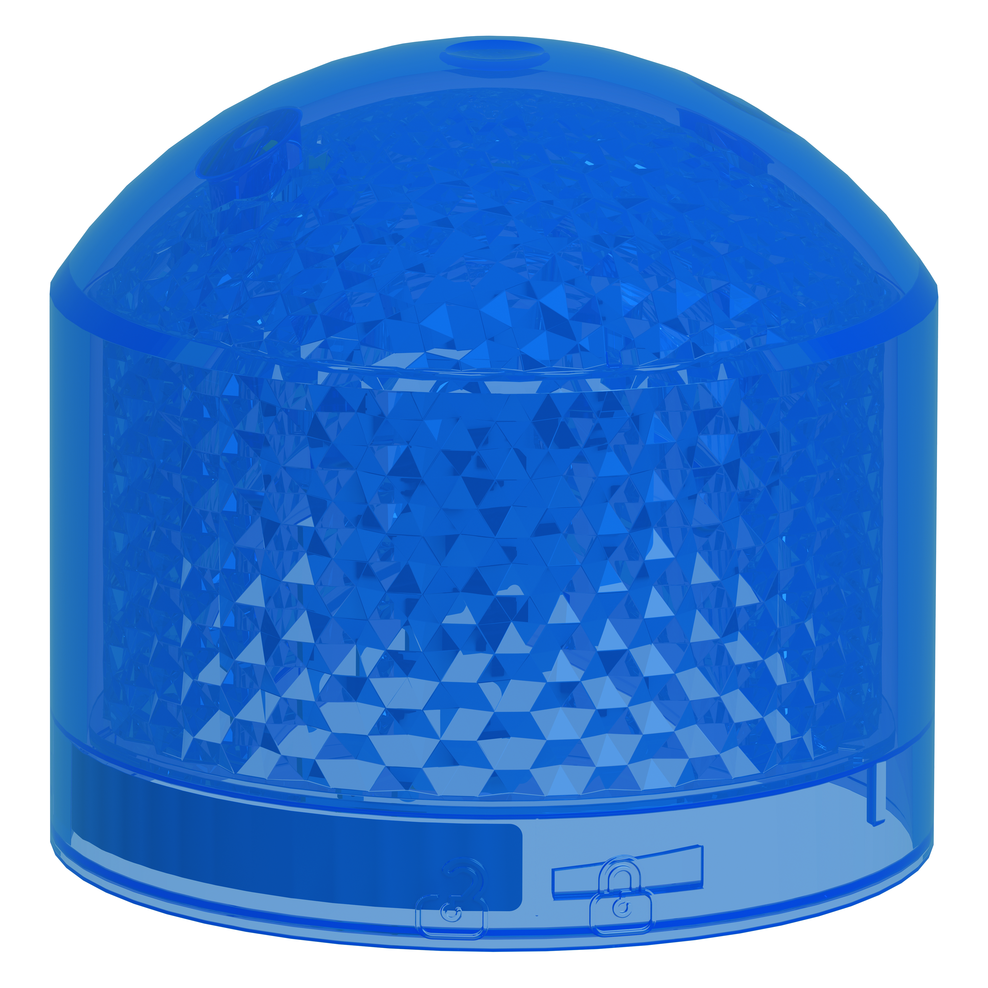 SCHNEIDER ELECTRIC - Elemento singolo, Harmony XVB7, blu, Ø70mm, luce lampeggiante