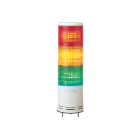 SCHNEIDER ELECTRIC - Harmony XVC, Colonna luminosa monoblocco precablata,plastica,rosso aranc. verde, Ø100,montaggio diretto su base,luce fissa o lampeg.,buzzer,IP54,24VDC