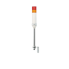 SCHNEIDER ELECTRIC - Harmony XVC, Colonna luminosa monoblocco precablata, plastica, rosso aranc., Ø40, montaggio su tubo, luce fissa o lampeg., buzzer, IP23, 24 VAC/DC