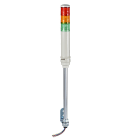 SCHNEIDER ELECTRIC - Harmony XVC, Colonna luminosa monoblocco precablata, plastica, rosso aranc. verde, Ø40,montaggio su tubo,luce fissa o lampeg., buzzer, IP23, 24 VAC/DC