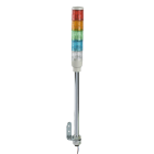 SCHNEIDER ELECTRIC - Harmony XVC, Colonna luminosa monoblocco precablata, plastica, rosso aranc. verde blu incolore, Ø40, montaggio su tubo, luce fissa, IP23, 24 VAC/DC