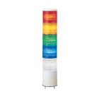 SCHNEIDER ELECTRIC - Harmony XVC, Colonna luminosa monoblocco precablata, plastica, rosso aranc. verde blu incolore,Ø40,montaggio diretto su base, luce fissa,IP54,24VAC/DC XVC4B5K