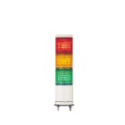 SCHNEIDER ELECTRIC - Harmony XVC, Colonna luminosa monoblocco precablata, plastica, rosso aranc. verde, Ø60, montaggio su base, luce fissa/lampeg.,buzzer,IP54,24VAC/DC