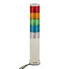 SCHNEIDER ELECTRIC - Harmony XVC,Colonna luminosa monoblocco precablata,plastica,rosso aranc. verde blu incolore,Ø60,mont.tubo,luce fissa/lampeg.,buzzer, IP54, 100..240VAC