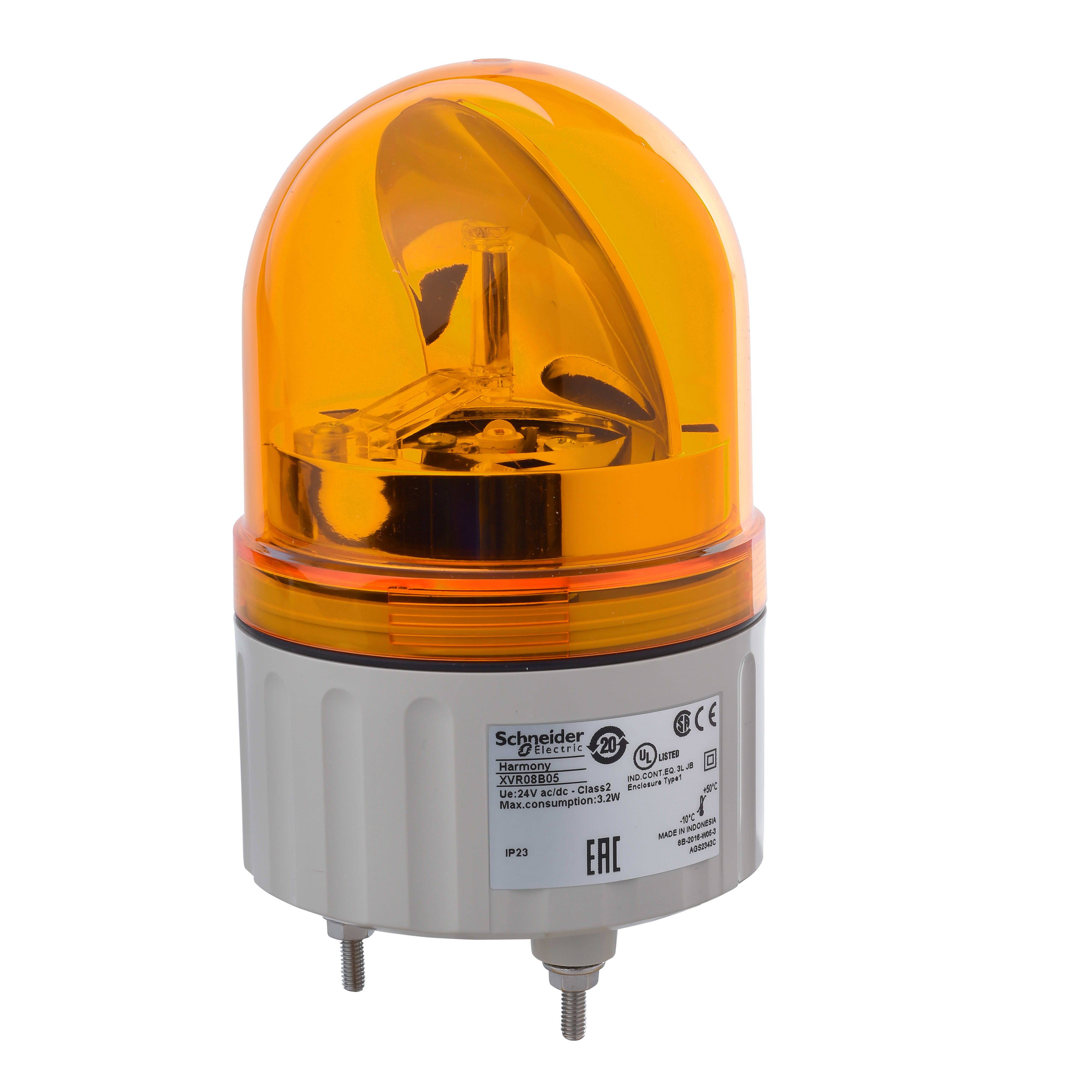 SCHNEIDER ELECTRIC - Dispositivo a luce rotante 84mm arancio 24 VAC/VDC