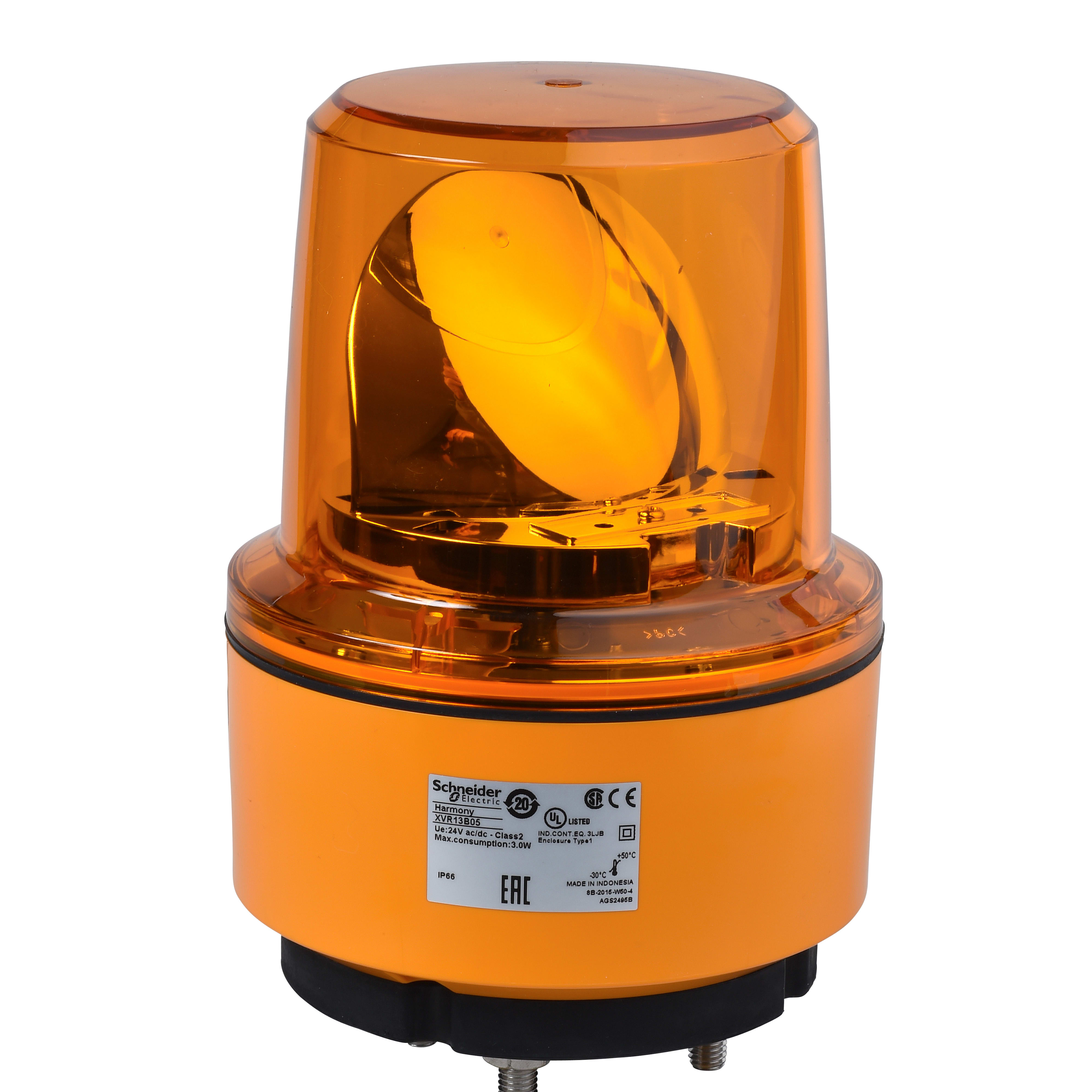 SCHNEIDER ELECTRIC - Dispositivo a luce rotante 1 Ø30 arancio 24 VAC/VDC
